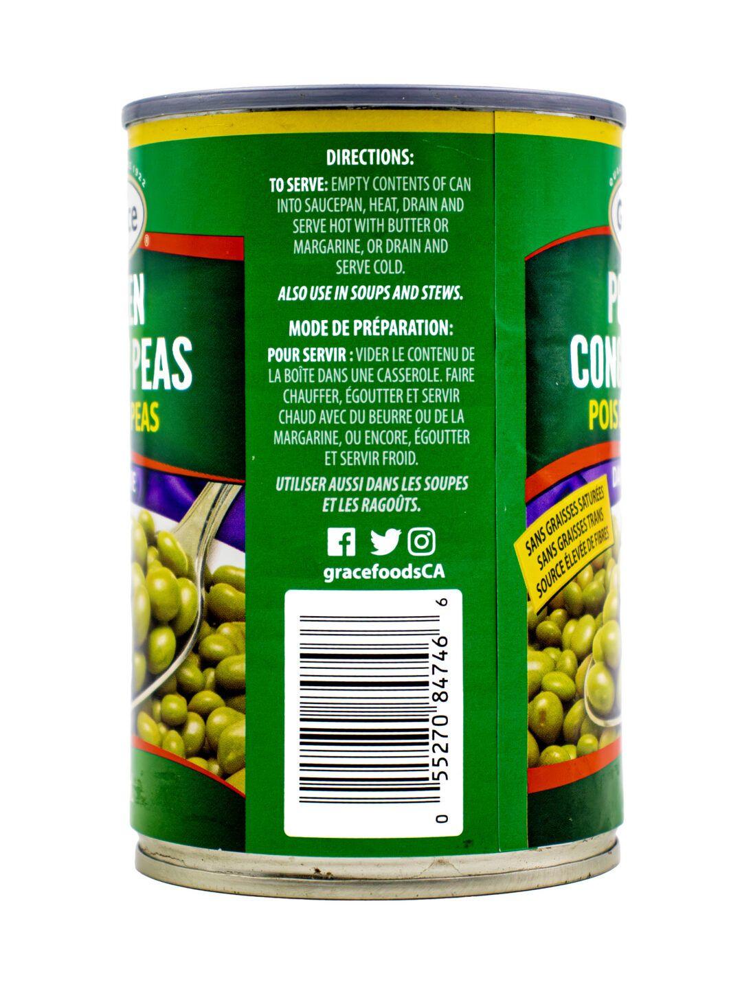 Grace Green Pigeon Peas Cans