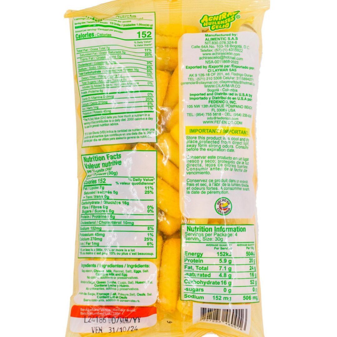 Celio Achiras Huilenses Cheese Biscuit