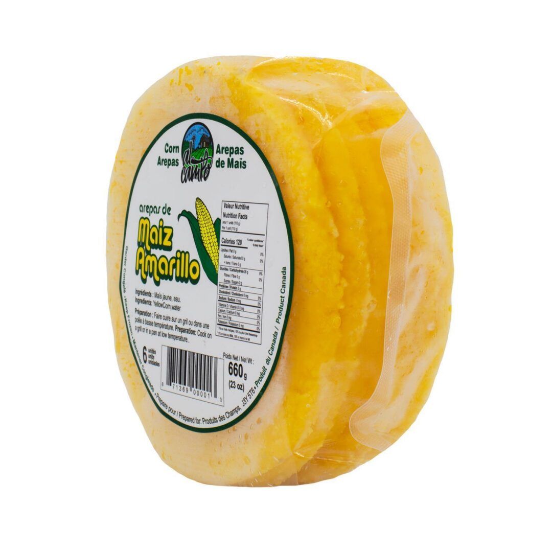 Al Campo Frozen Yellow Corn Arepa