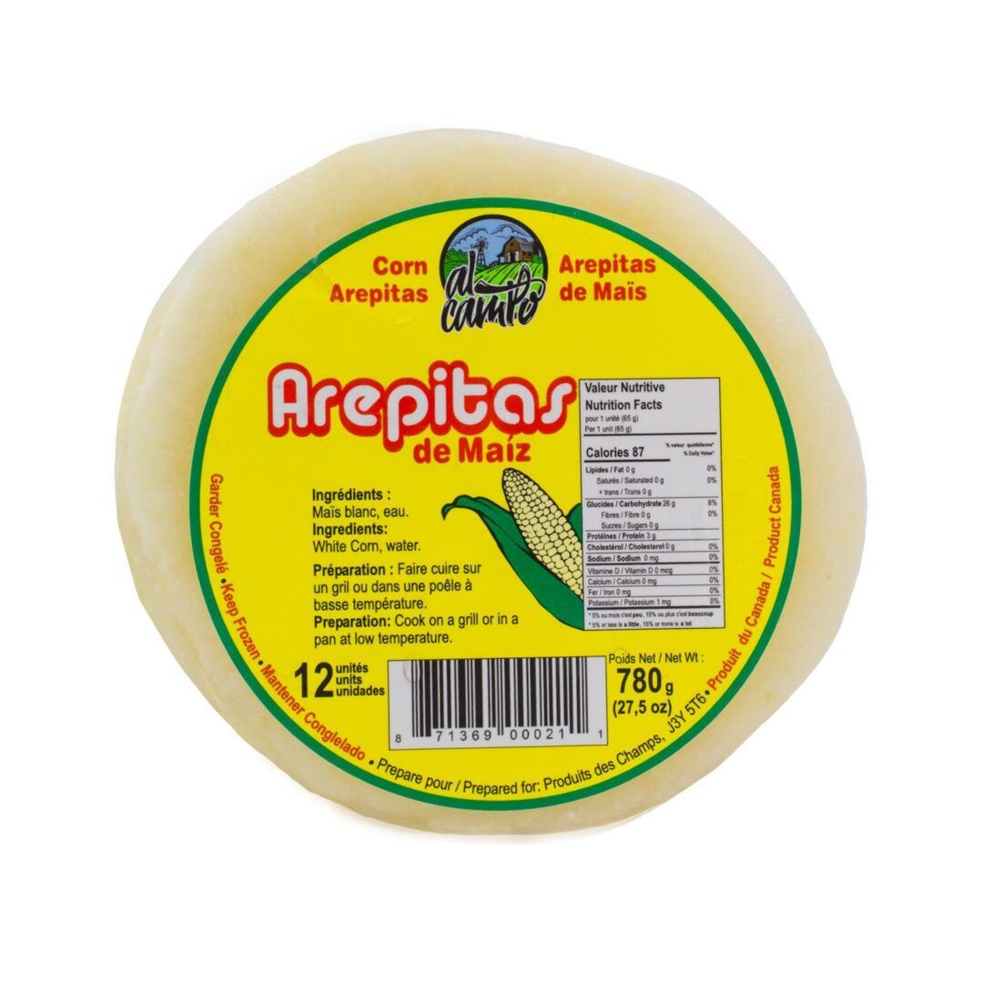 Al Campo Frozen White Corn Arepitas