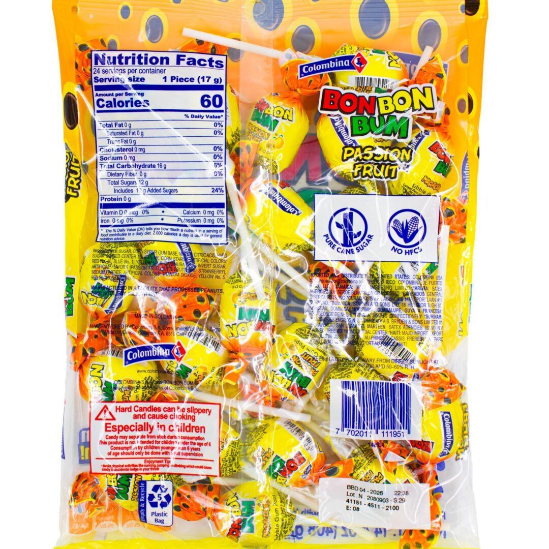 Colombina Bon Bon Bum Maracuya