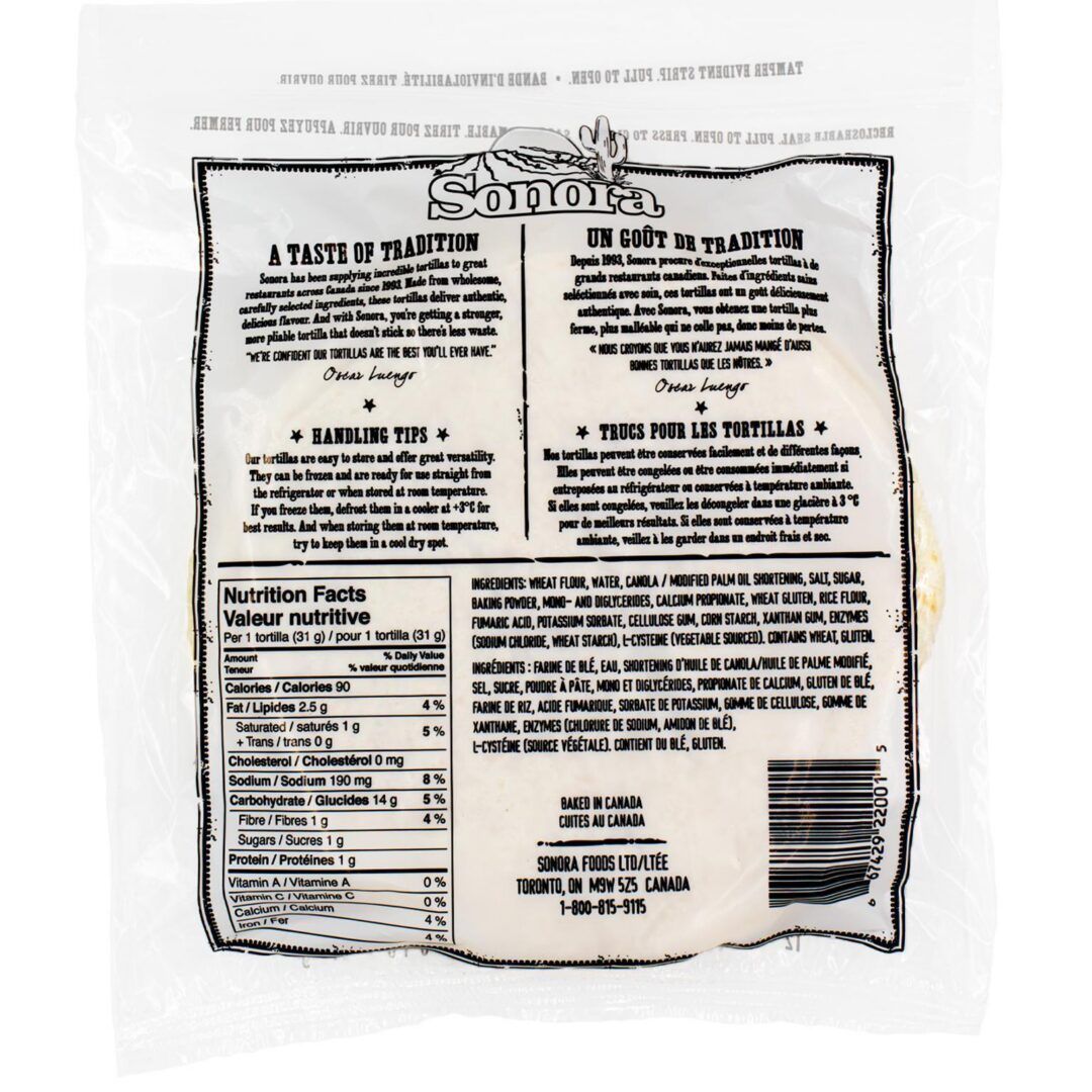 Sonora 6'' Flour Tortillas