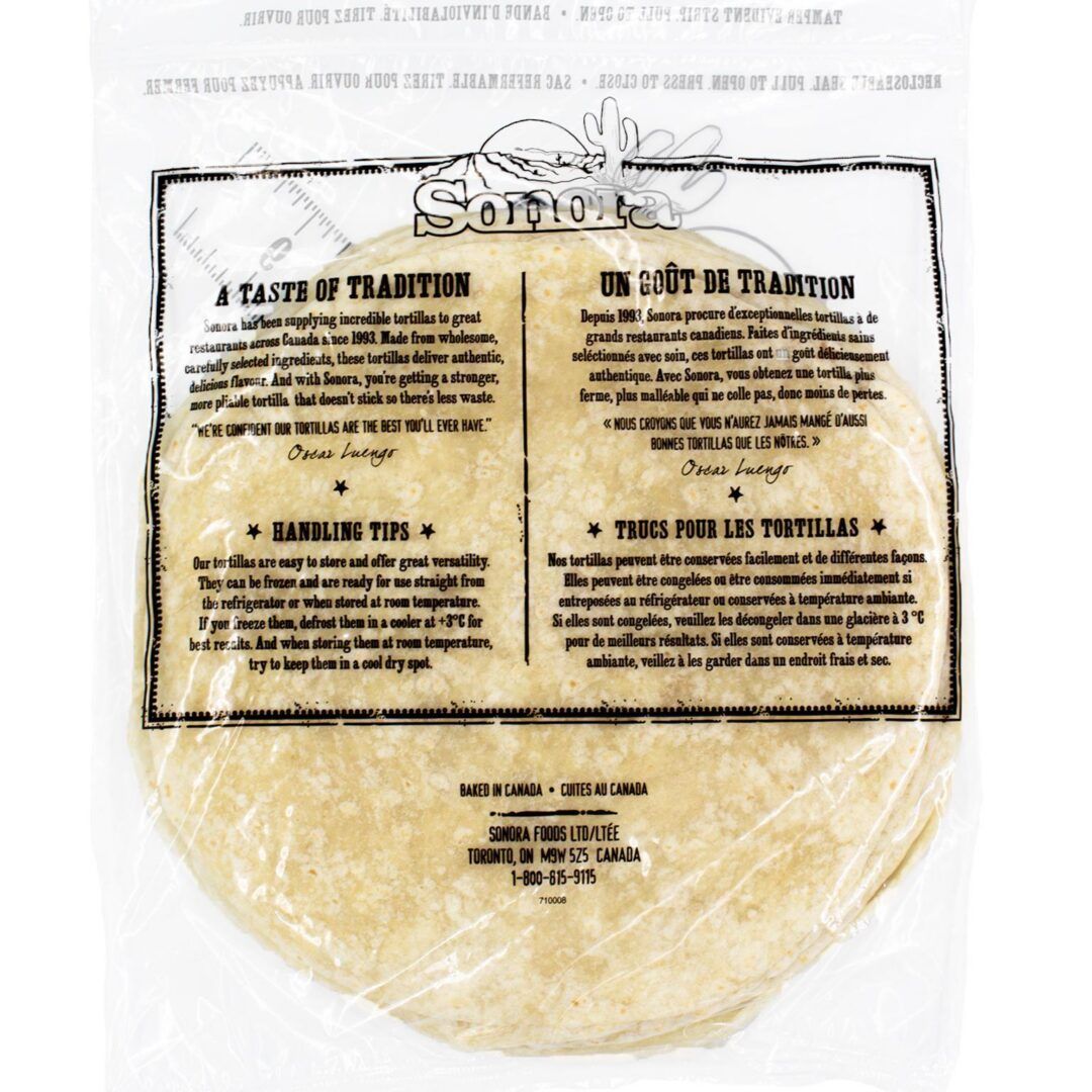 Sonora 8'' Flour Tortillas