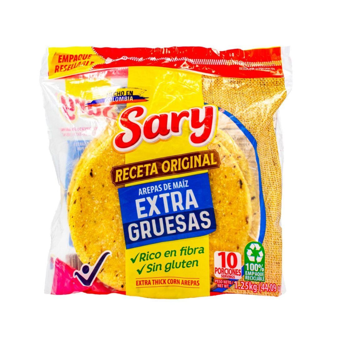 Sary Frozen Arepa de Maiz Amarilla Extragruesa