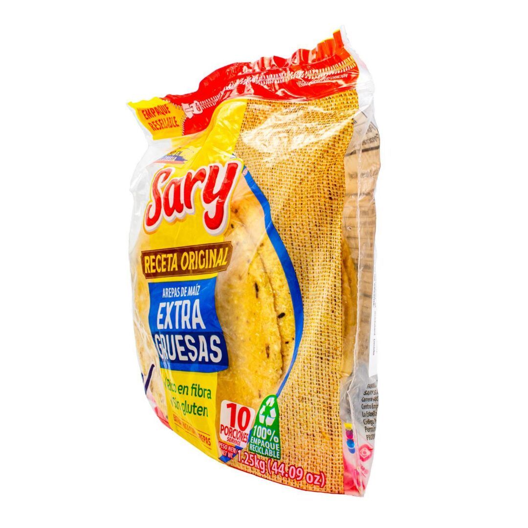 Sary Frozen Arepa de Maiz Amarilla Extragruesa