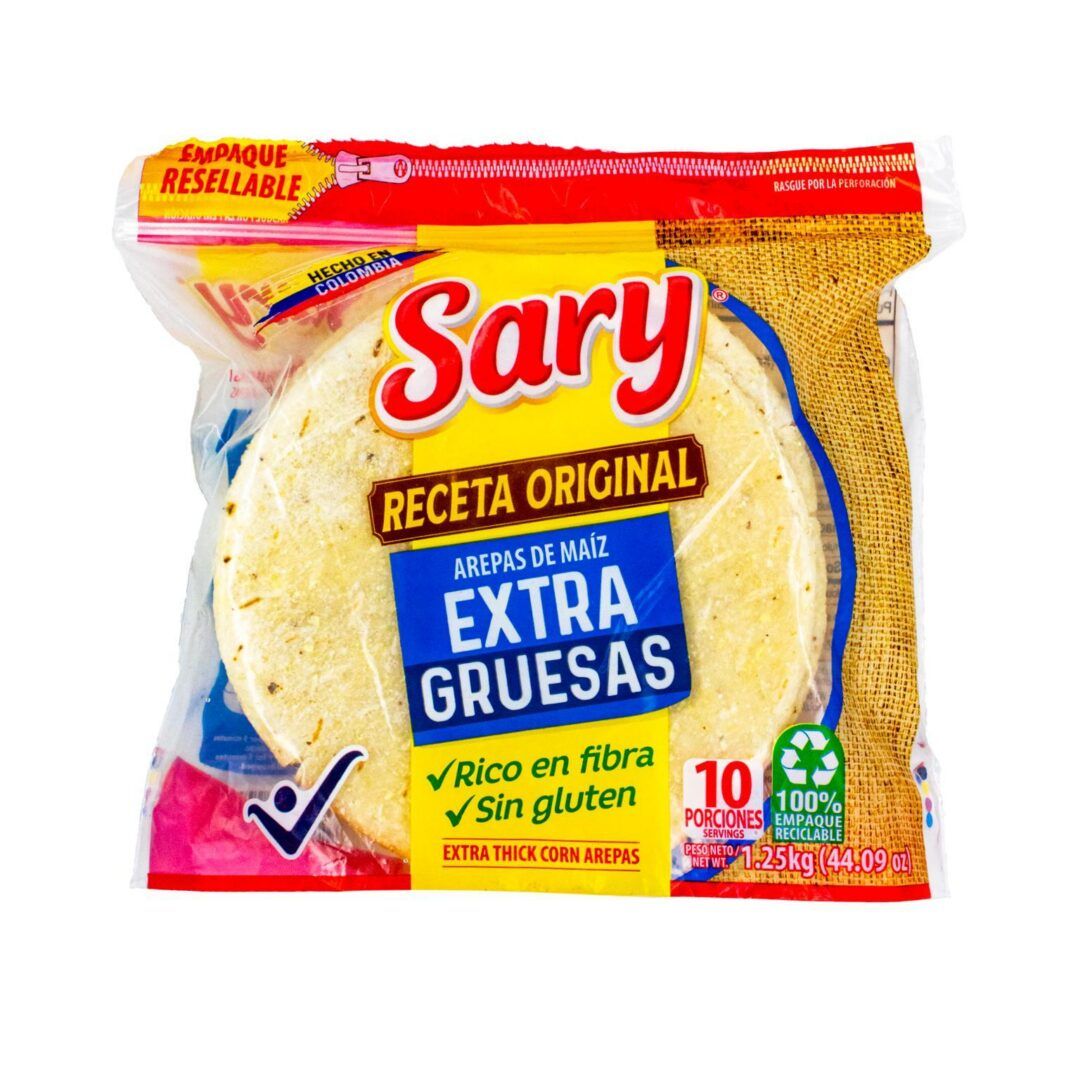 Sary Frozen Arepa de Maiz Blanco Extragruesa