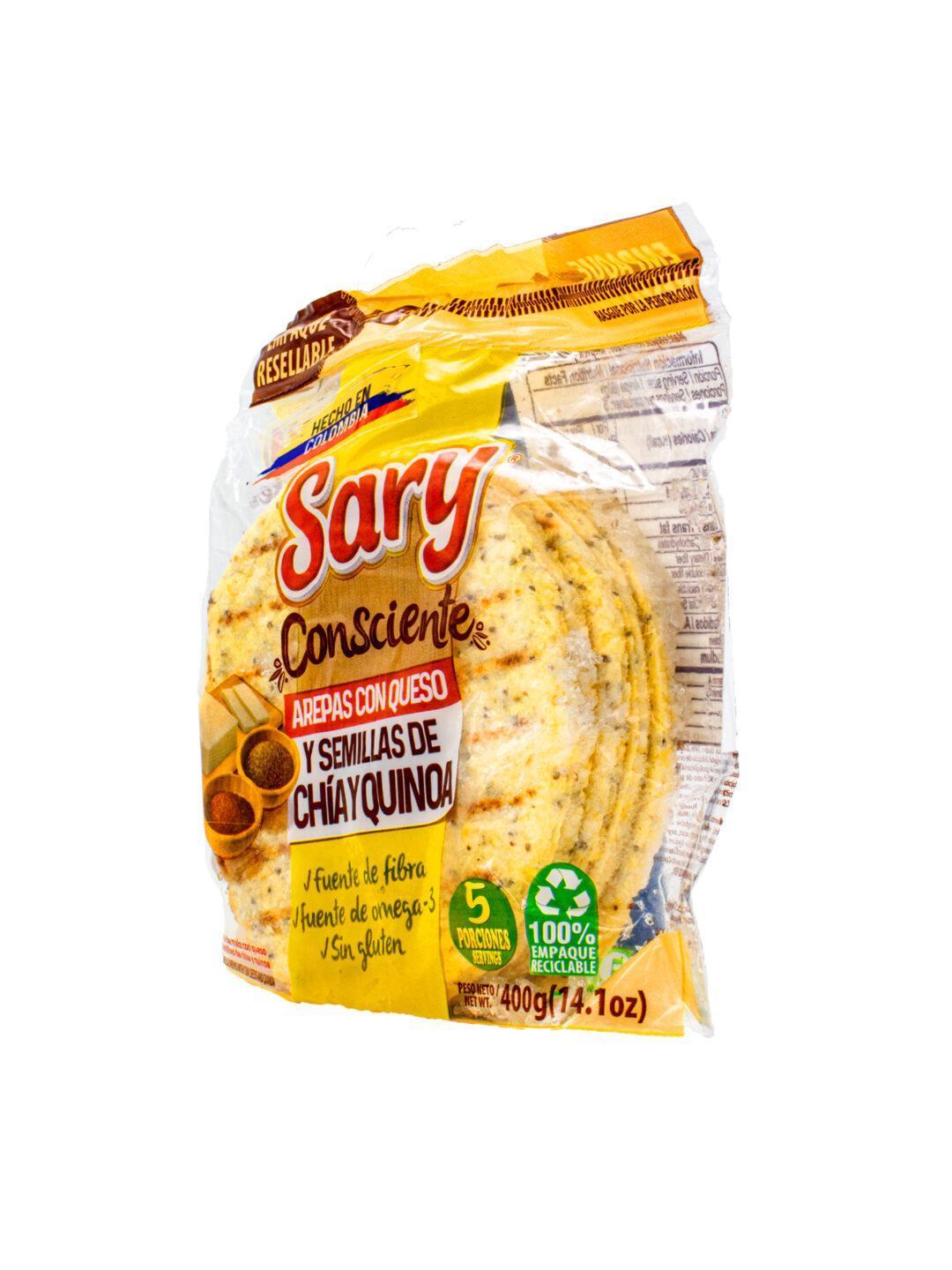 Sary Frozen Arepa con Queso Semillas Chia y Quinoa - Image 2