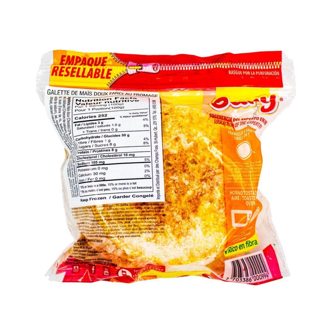 Sary Frozen Arepa de Chocolo Rellena de Queso