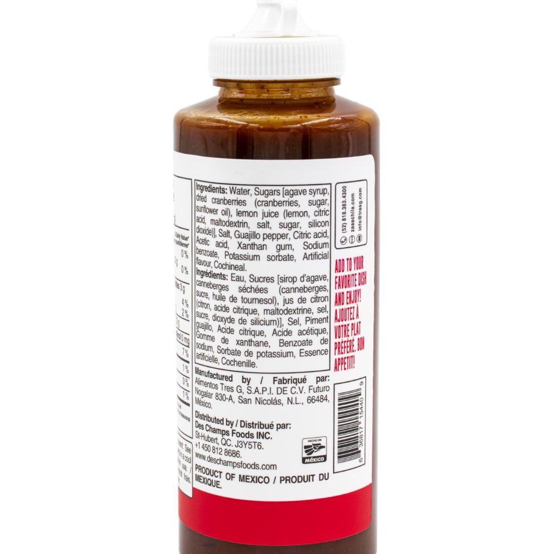 Zaaschila Cranberries Chamoy Sauce