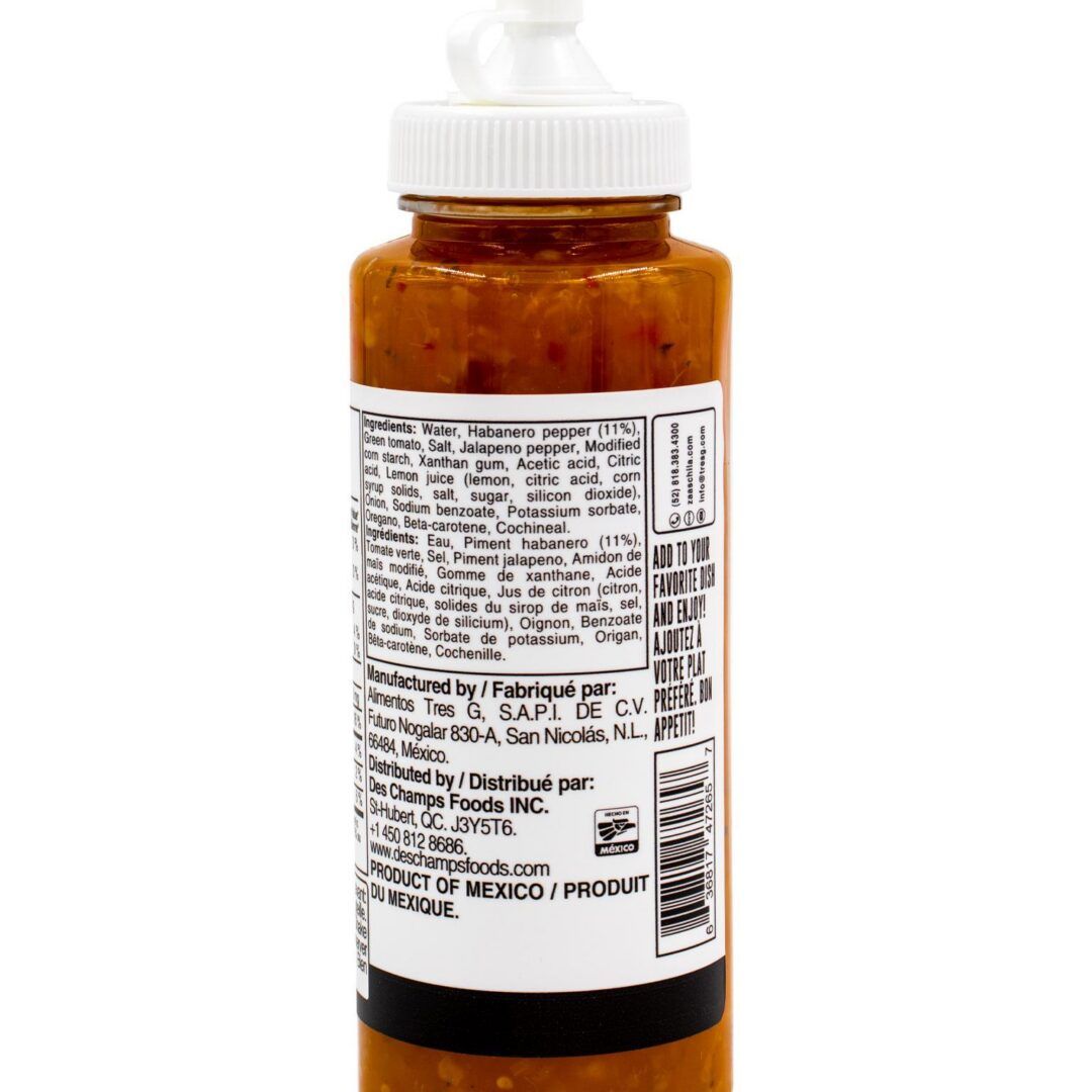 Zaaschila Sauce Habanero Home Style