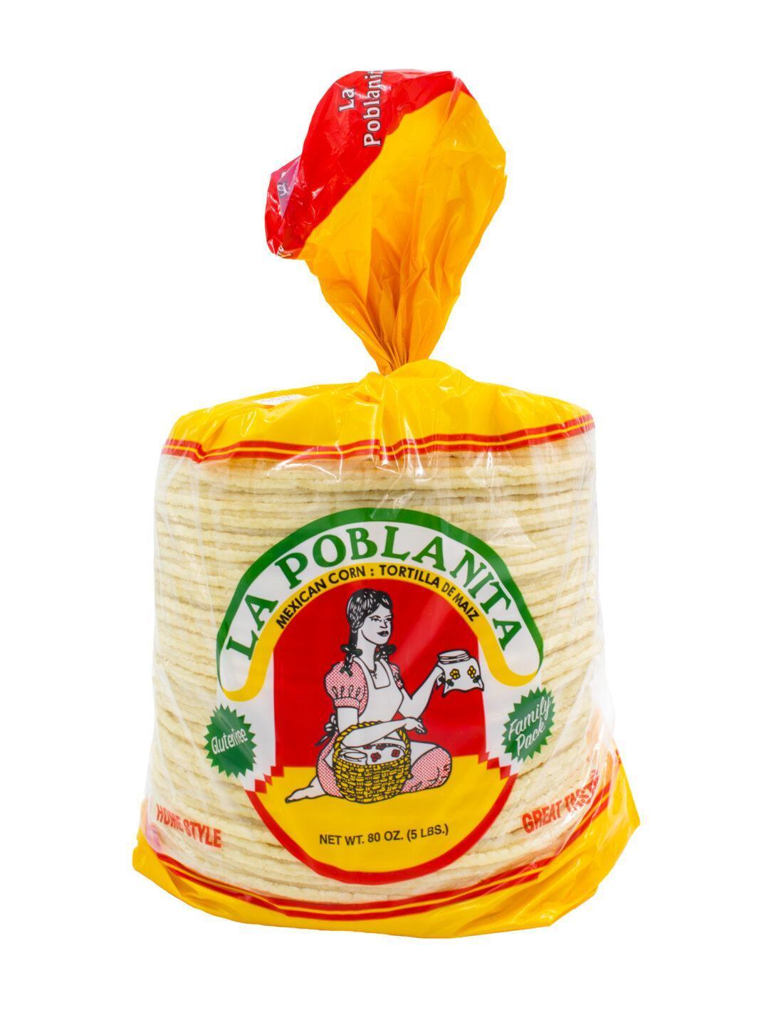 La Poblanita White Family Pack Tortilla