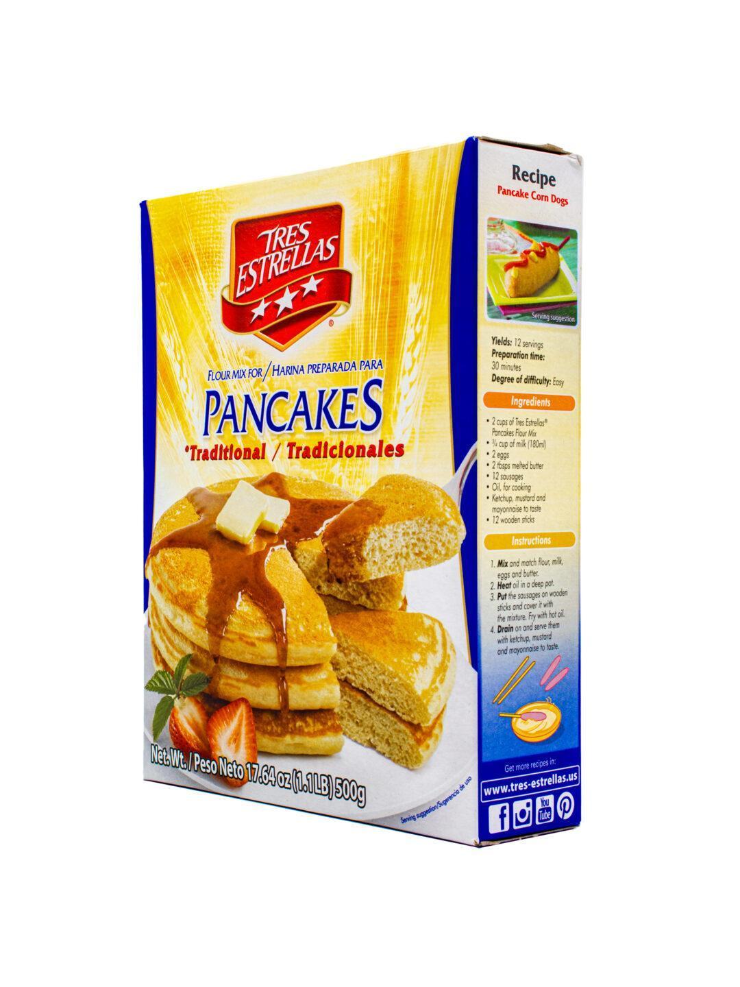Tres Estrellas Pancakes Mix Flour - Image 2