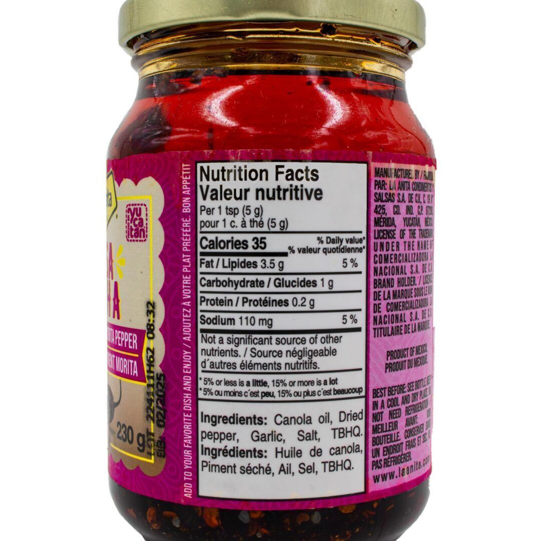 La Anita Macha Red Sauce with Morita Pepper