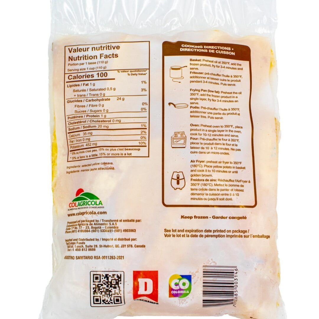 Abuela Emilia Frozen Arracacha Yellow Cassava