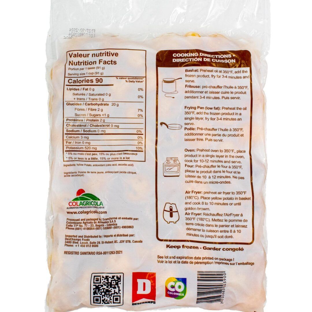 Abuela Emilia Frozen Papa Criolla Yellow Potatoes