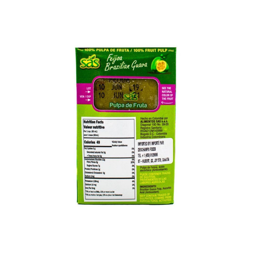 SAS Frozen Feijoa Pulp Cojin