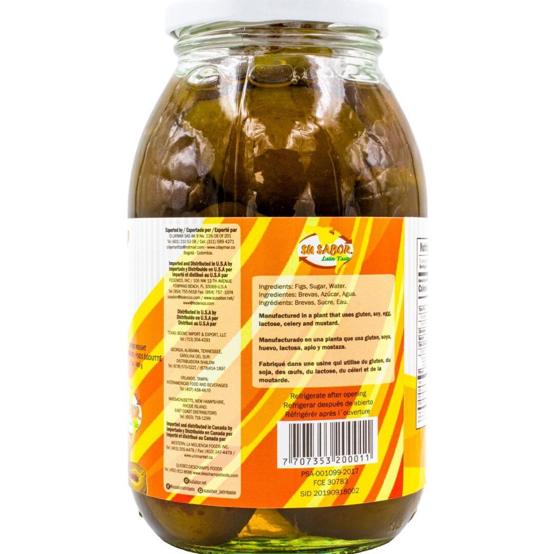 Su Sabor Brevas Figs in Syrup