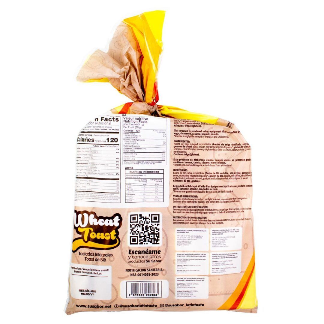 Su Sabor Wheat Tostadas Integral