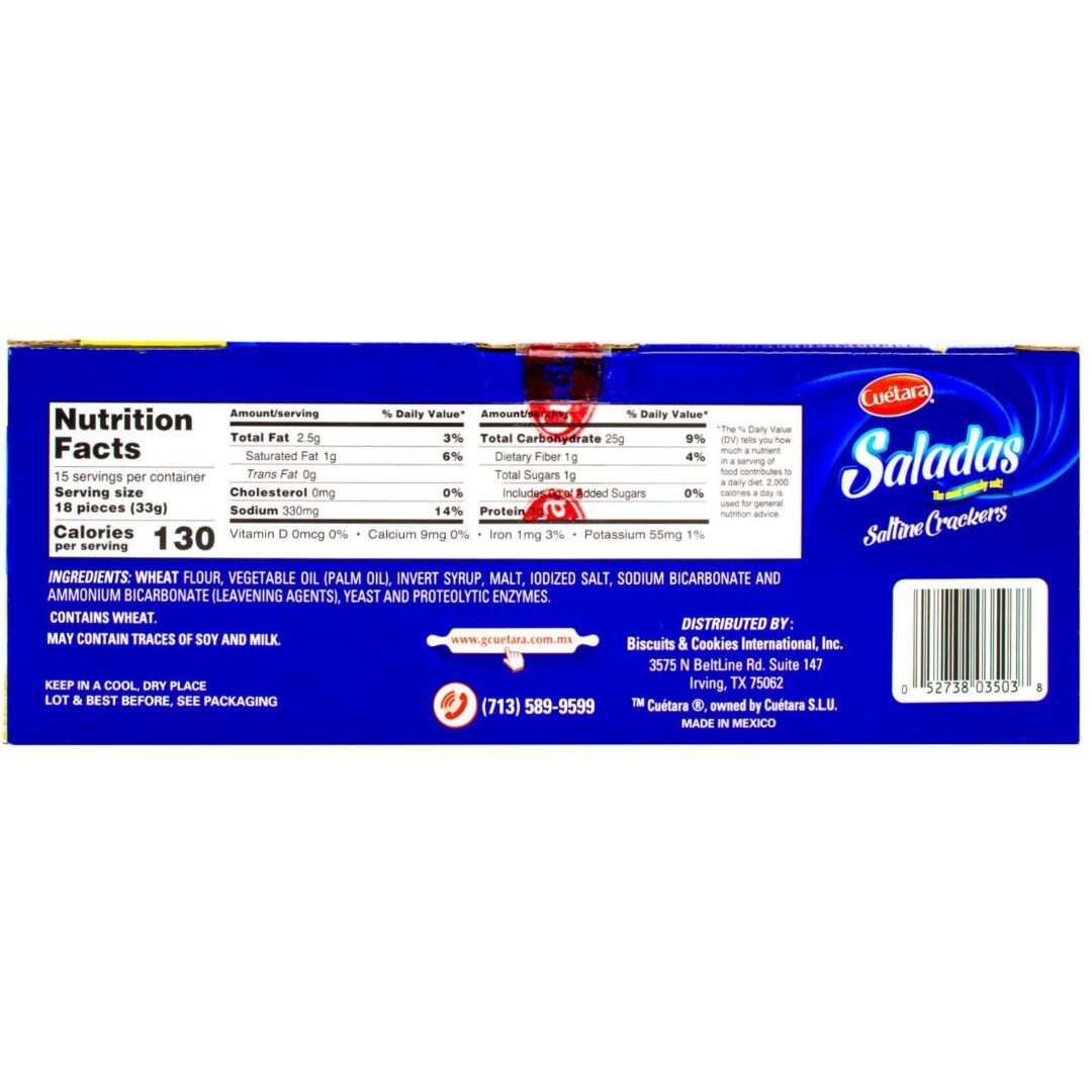Cuetara Saltine Crackers