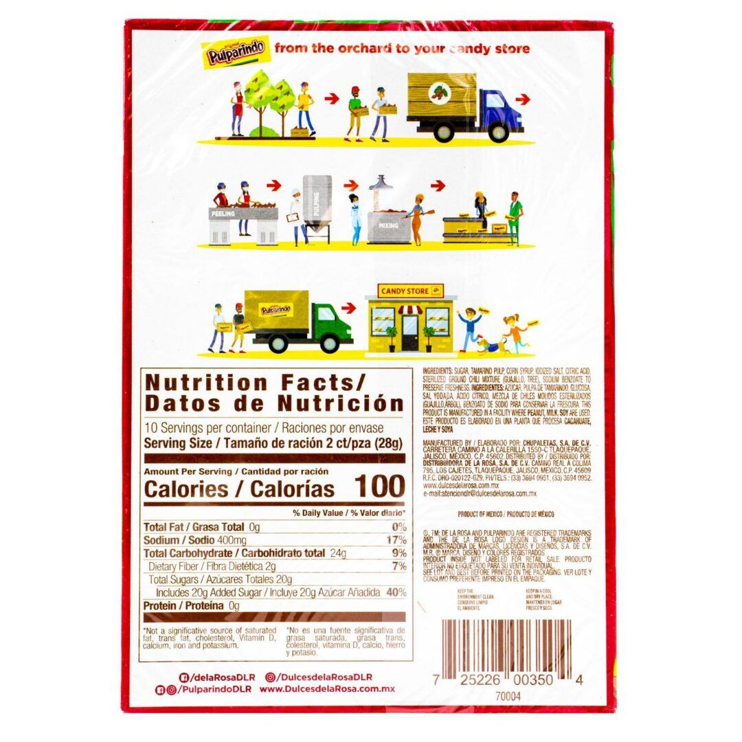 De La Rosa Pulparindo ExtraHot Tamarind Pulp