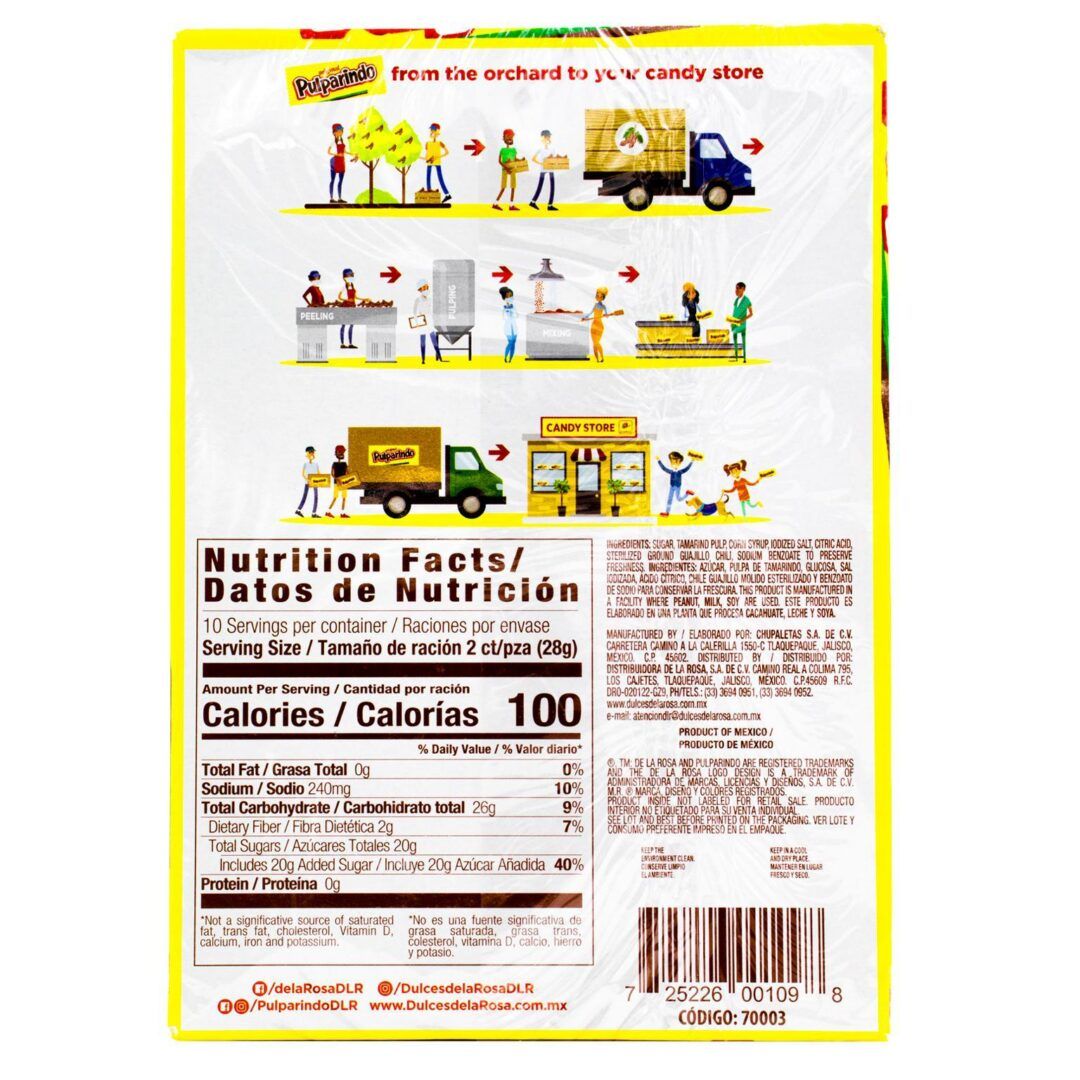 De La Rosa Pulparindo Tamarind Pulp
