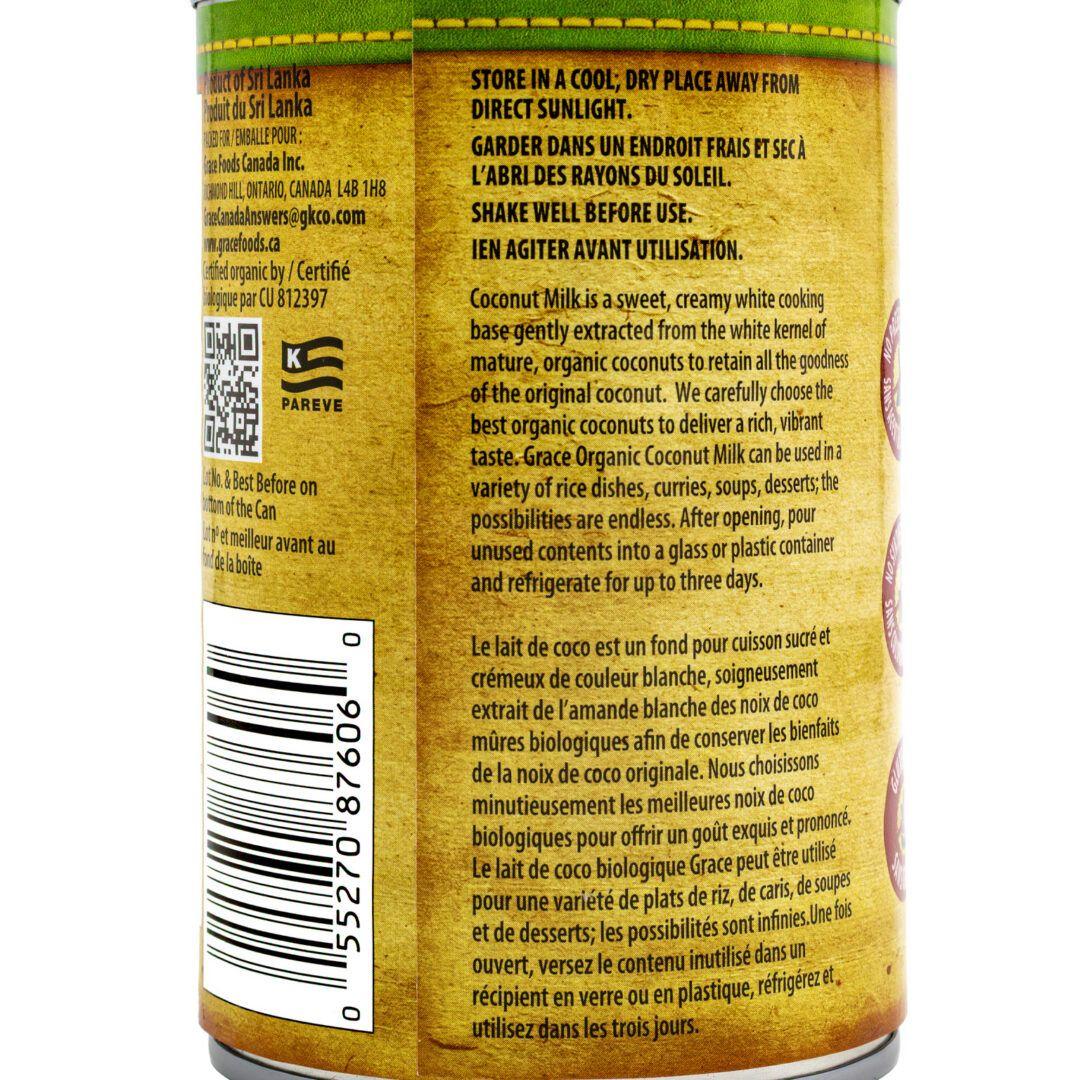 Grace Organic Coconut Milk