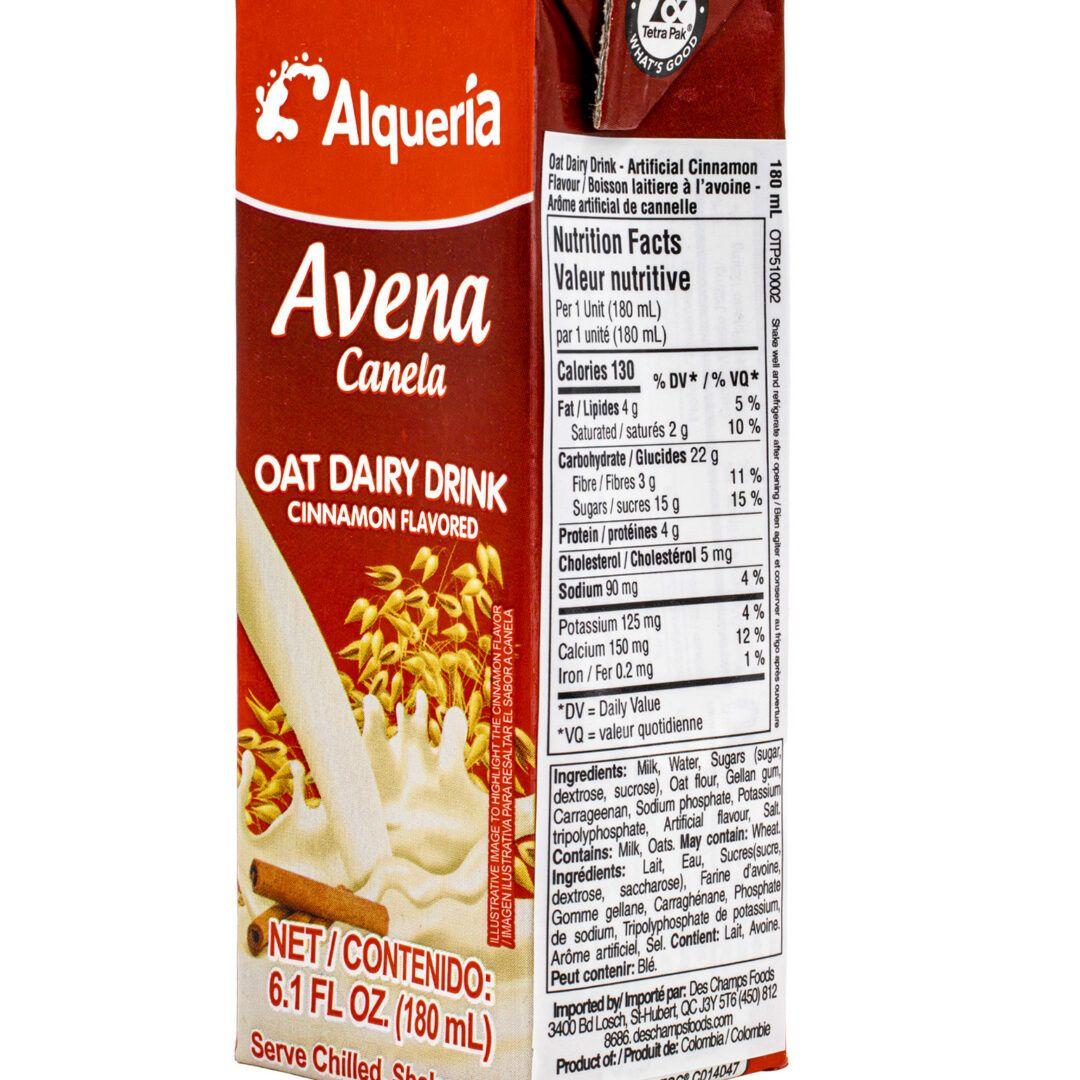 Alqueria Avena Oatmeal Cinamon