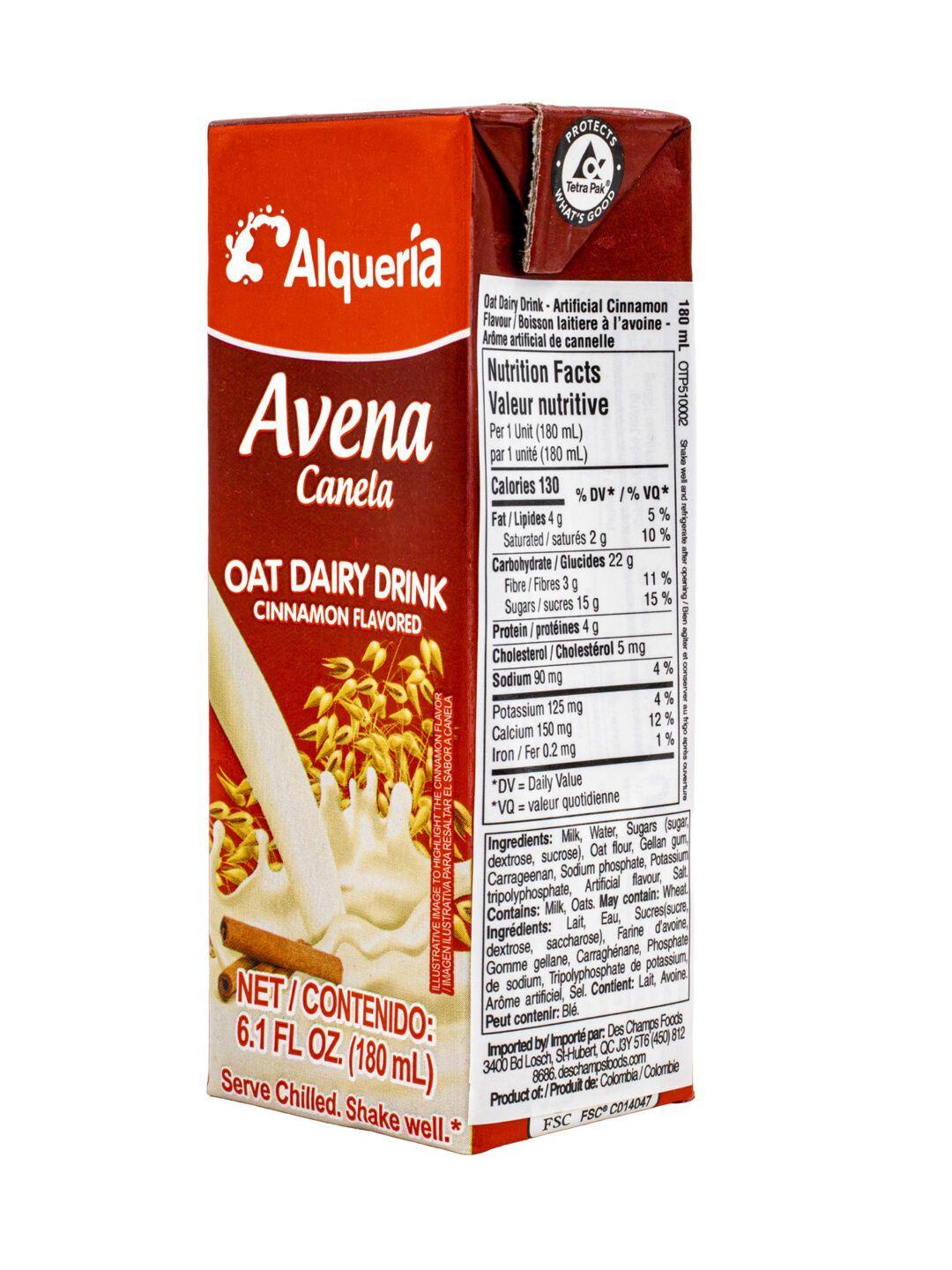 Alqueria Avena Oatmeal Cinamon