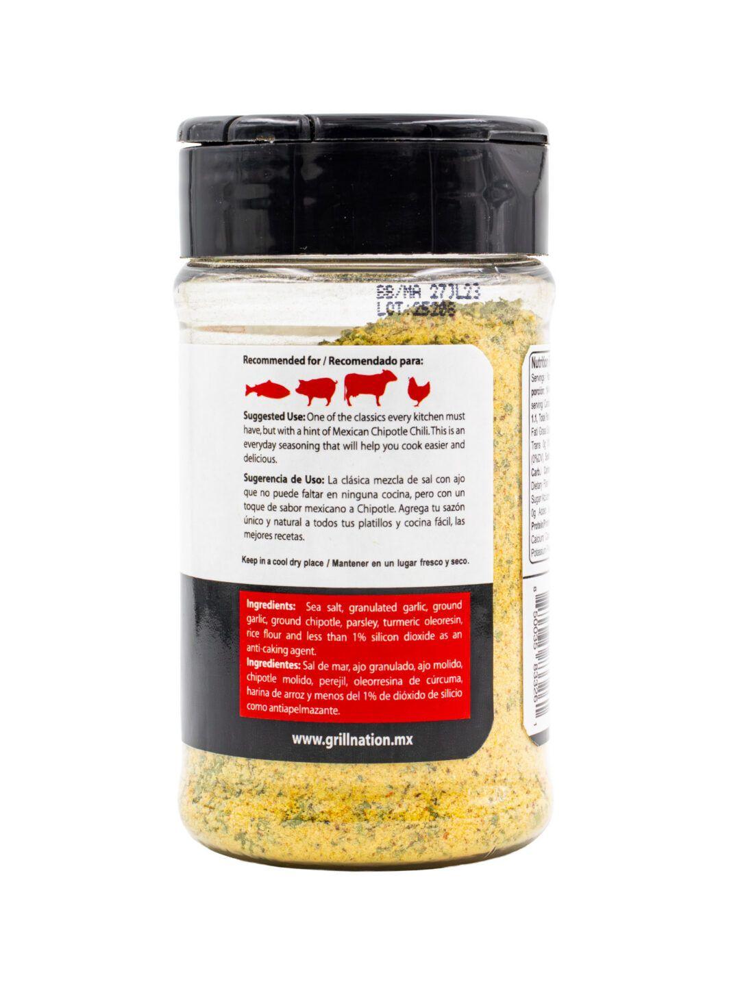 Sazon Natural Chipotle Garlic Salt