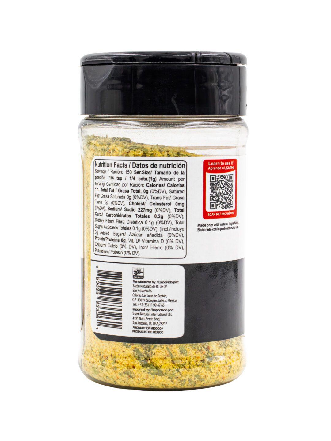 Sazon Natural Chipotle Garlic Salt