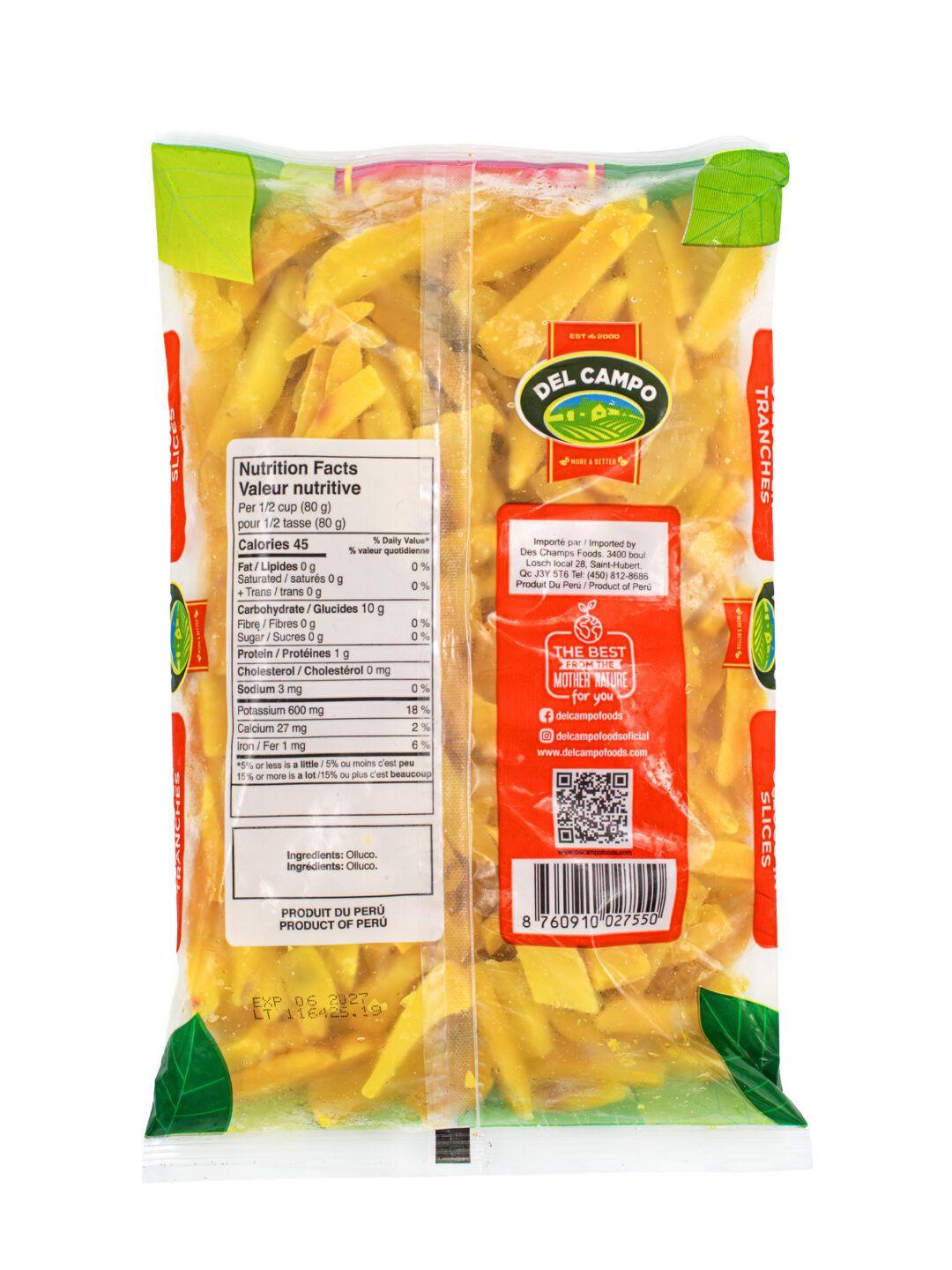 Del Campo Frozen Olluco Slices