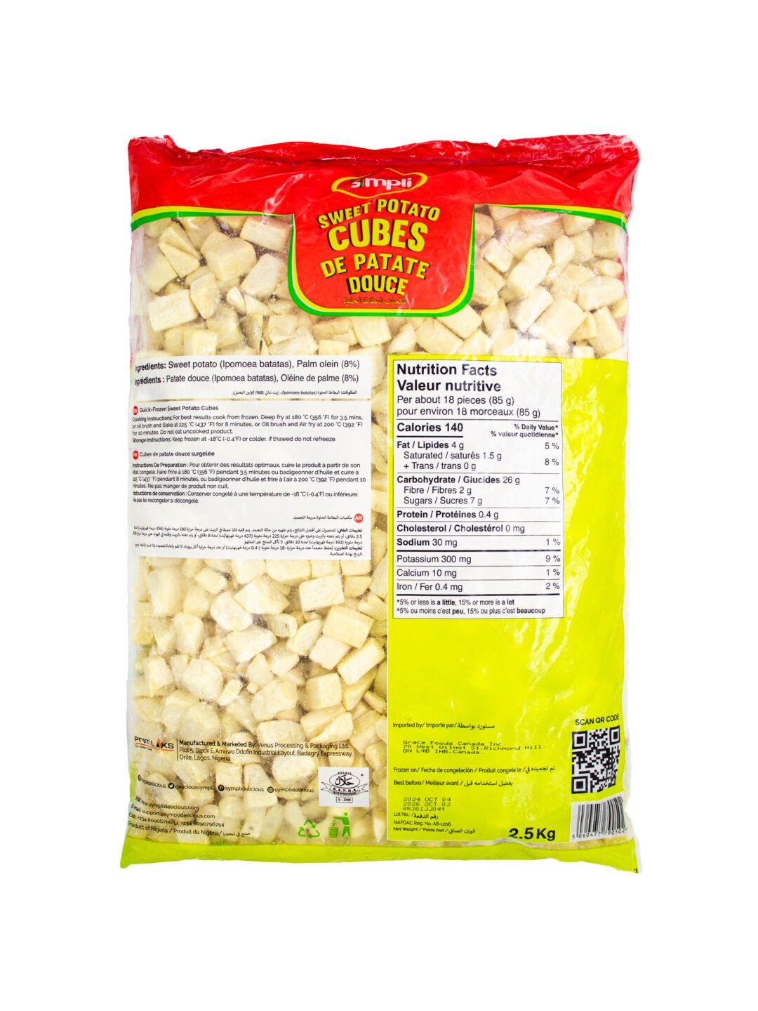 Sympli Sweet Potato Cubes