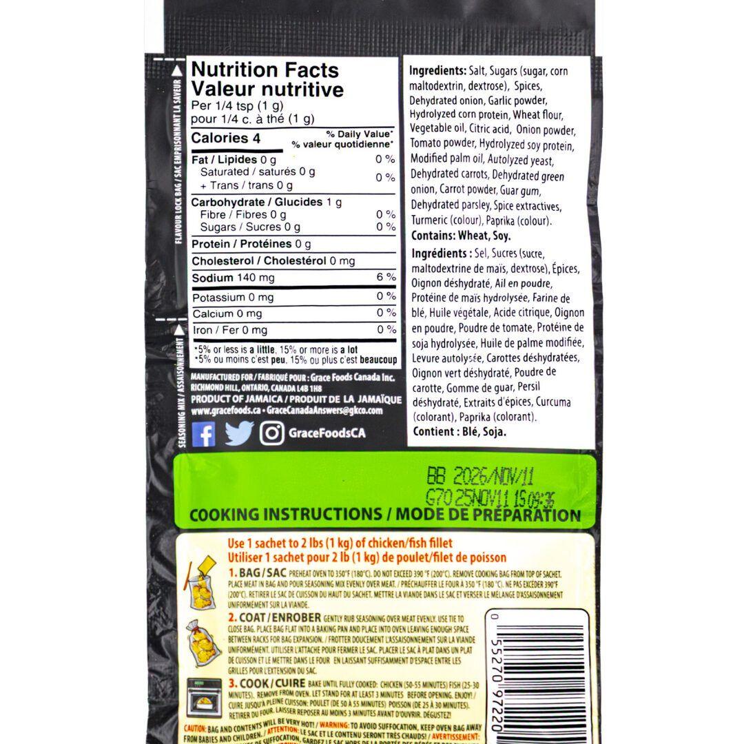 Grace Bag N Cook Mild Jerk Season