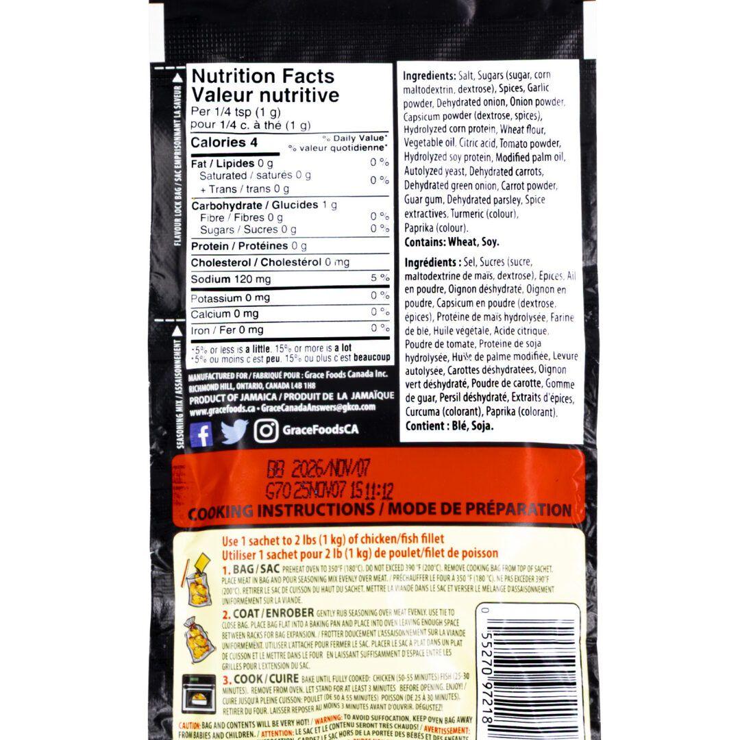 Grace Bag N Cook Spicy Jerk Season