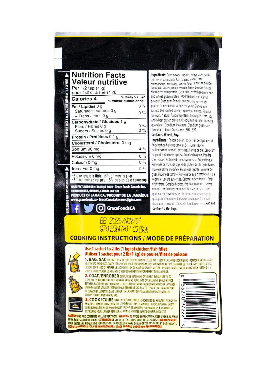 Grace Bag N Cook Caribbean Curry