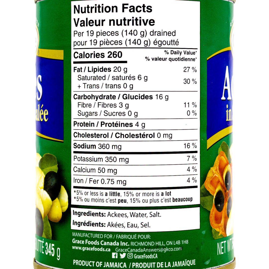 Grace Ackees in Salt Water