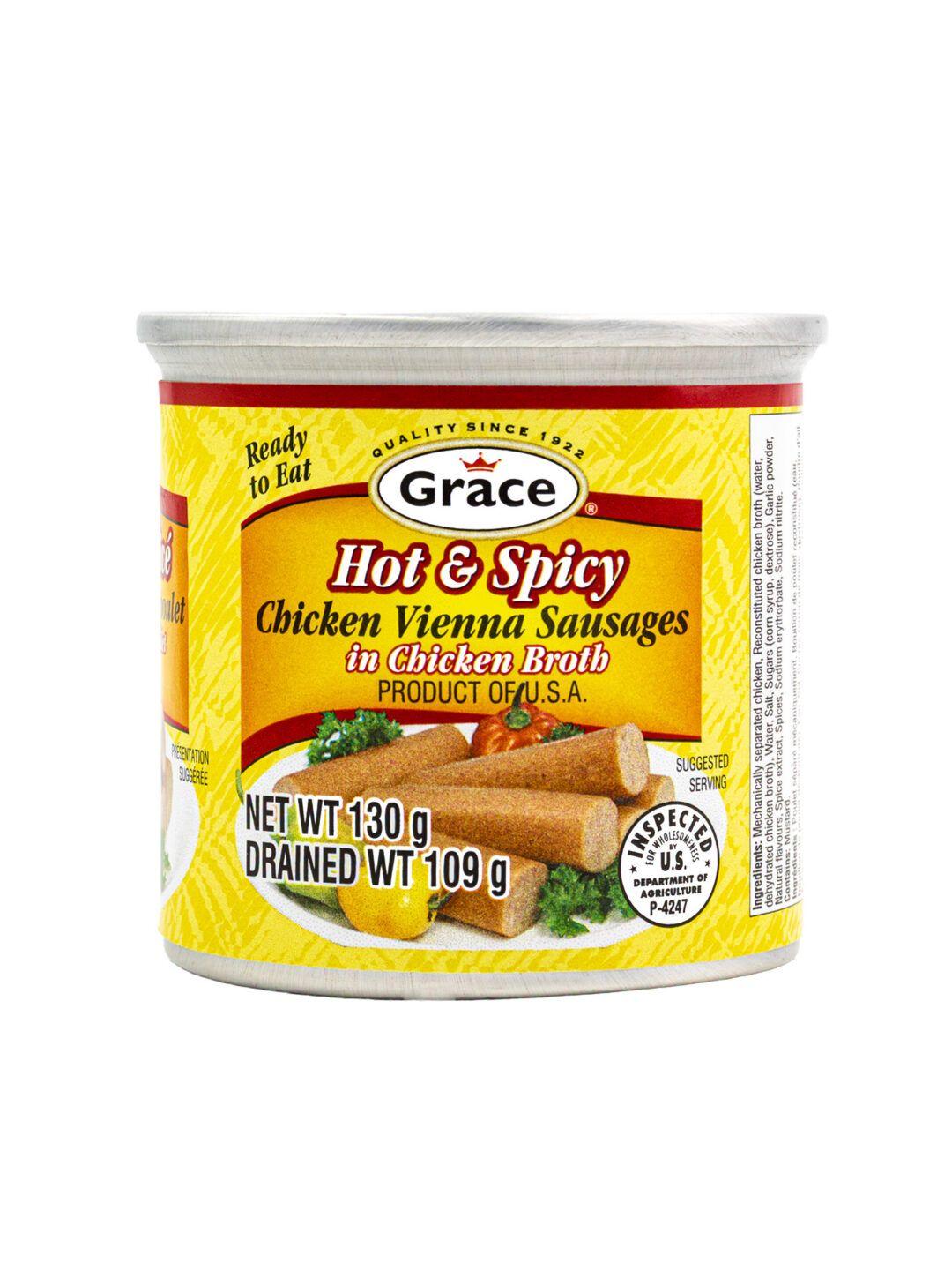 Grace Chicken Vienna Sausages Hot & Spicy