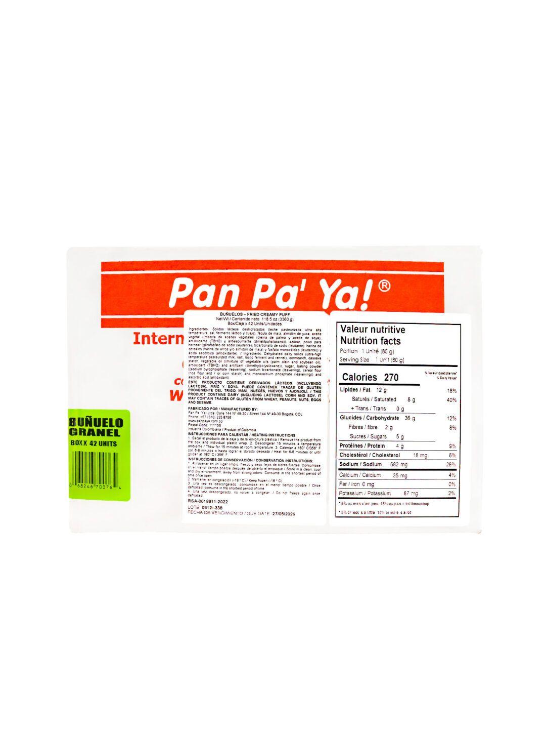 Pan Pa' Ya Frozen Bunuelos (INST)