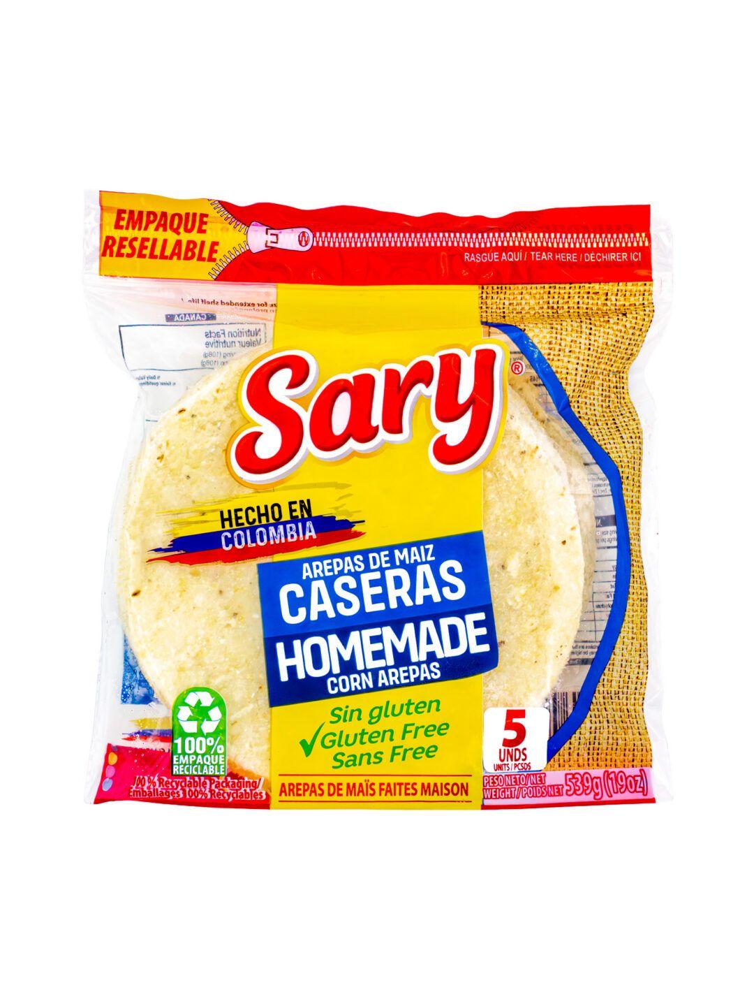 Sary Frozen Arepa de Maiz Blanco
