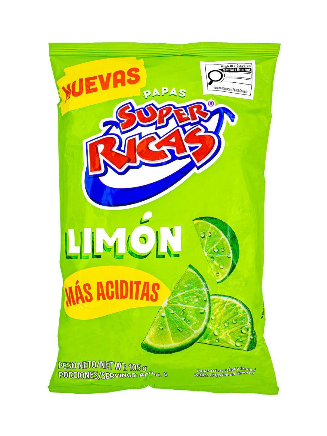 SuperRicas Lemon Potato Chips Aciditas