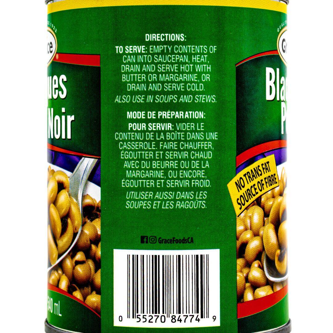 Grace Black Eye Peas Cans