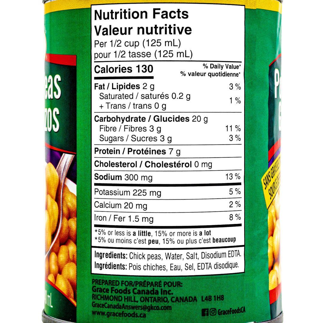 Grace Chick Peas Cans