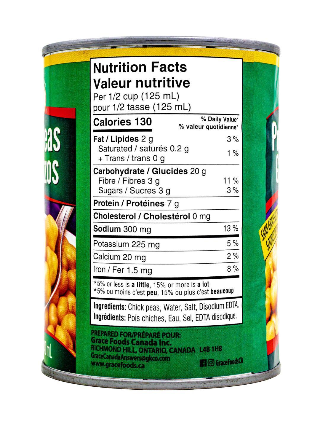 Grace Chick Peas Cans