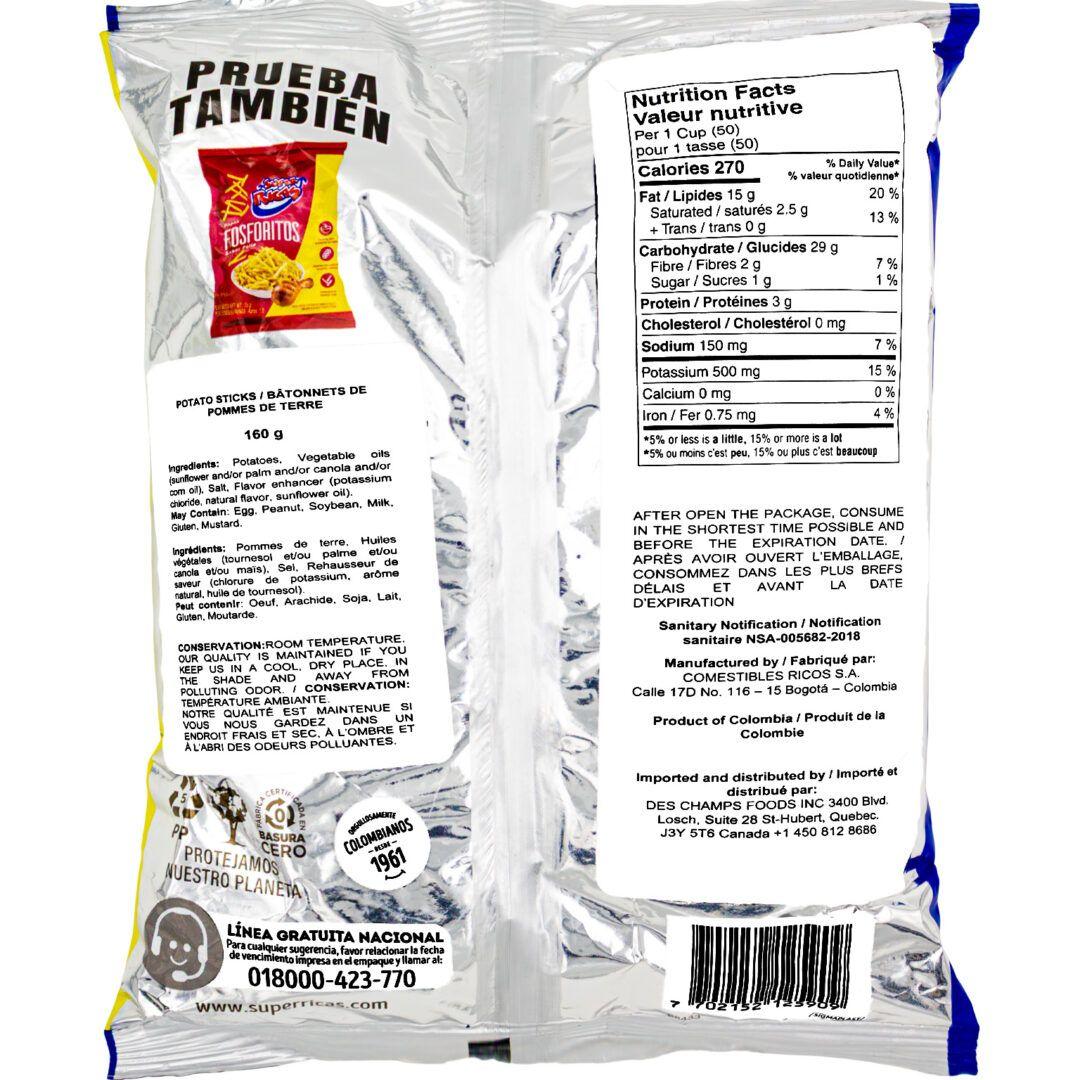 SuperRicas Mega Fosforitos Potato Chips