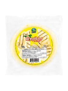 Al Campo Frozen White Corn Arepitas