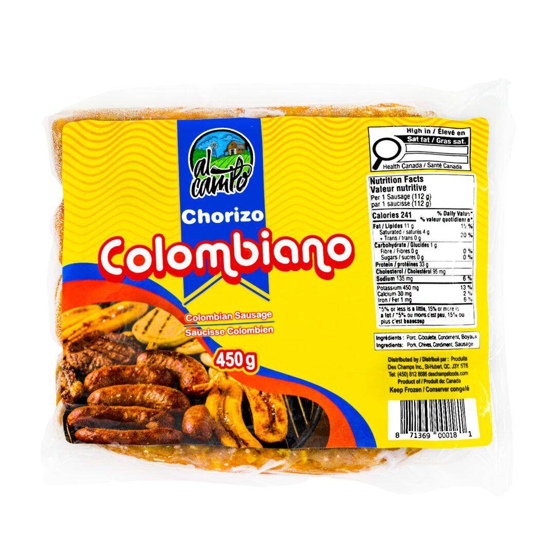 Al Campo Frozen Chorizo Colombiano