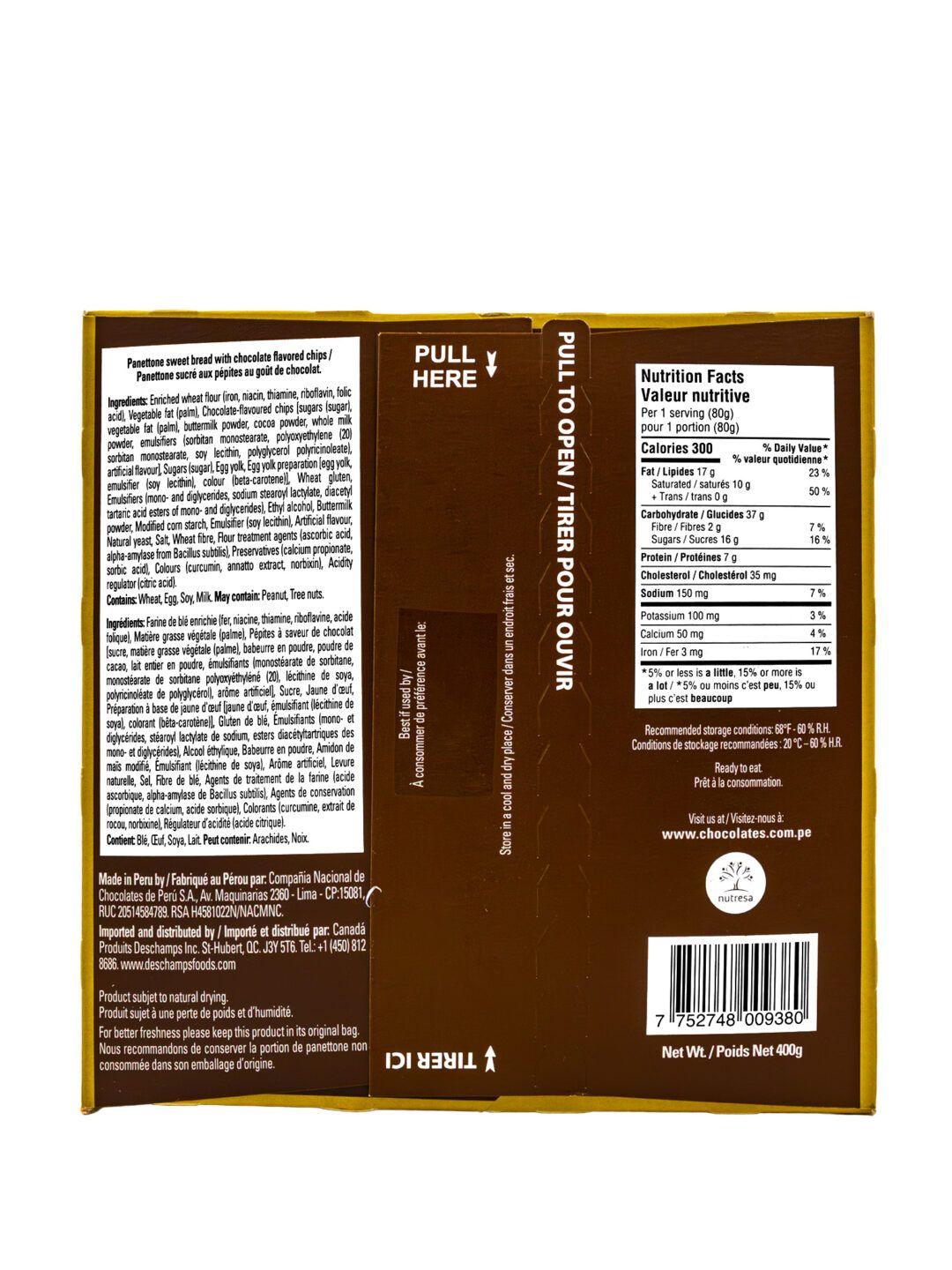 Winter's Panetton Choco Chispas