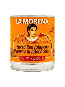 La Morena Sliced Red Jalapeno Peppers in Adobo Sauce